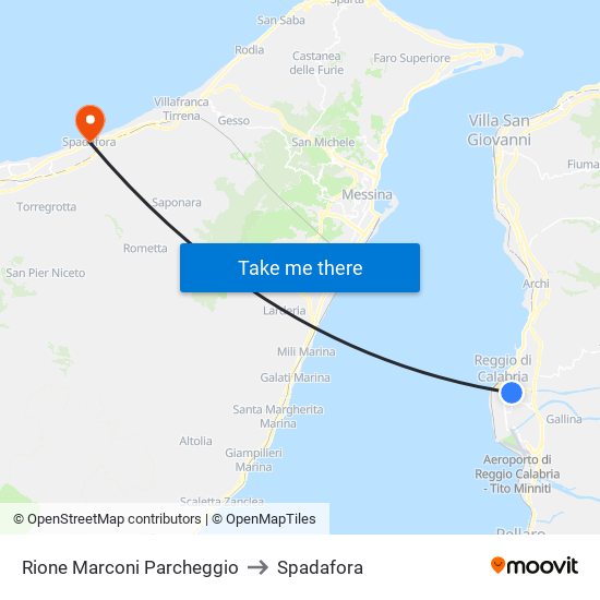 Rione Marconi  Parcheggio to Spadafora map
