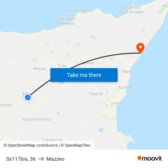 Ss117bis, 36 to Mazzeo map