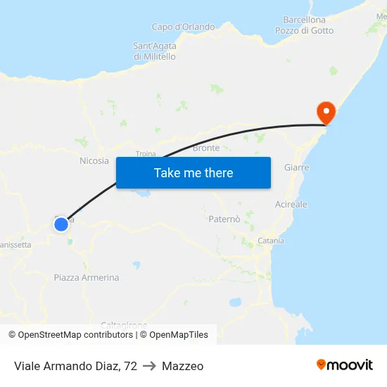 Armando Diaz Avenue, 72 to Mazzeo map