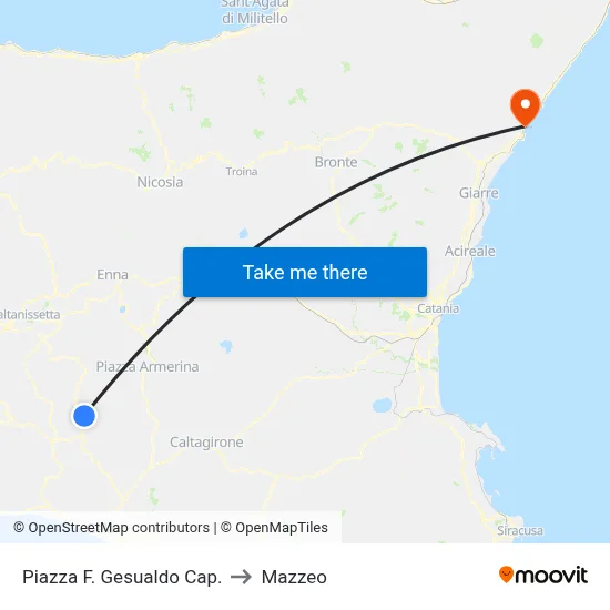 Captain F. Gesualdo Square to Mazzeo map