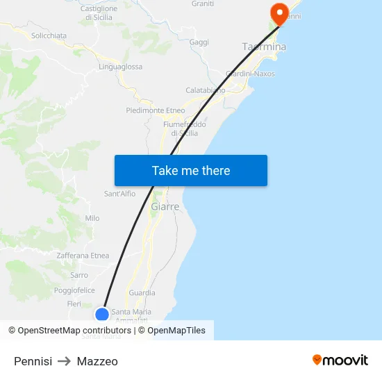 Pennisi to Mazzeo map