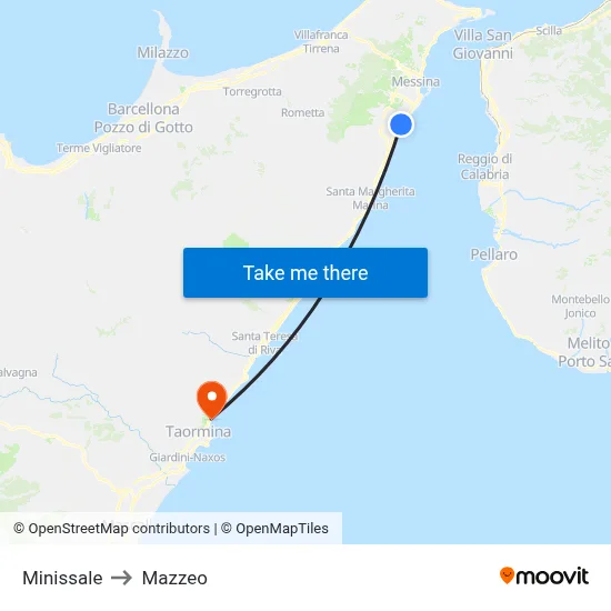 Minissale to Mazzeo map