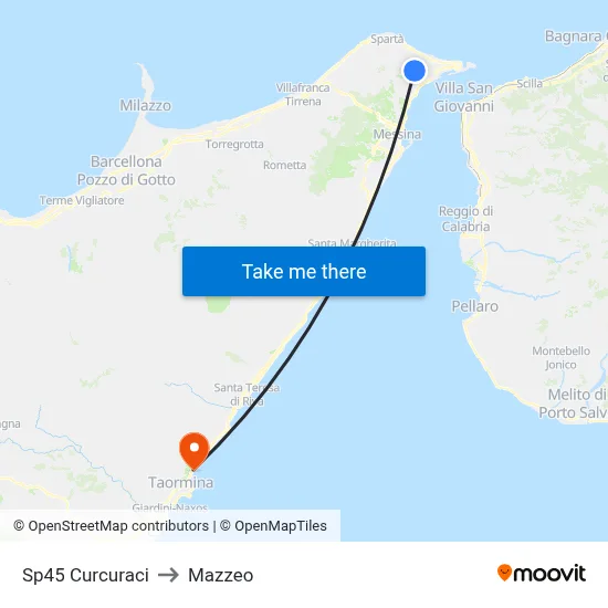 Sp45 Curcuraci to Mazzeo map