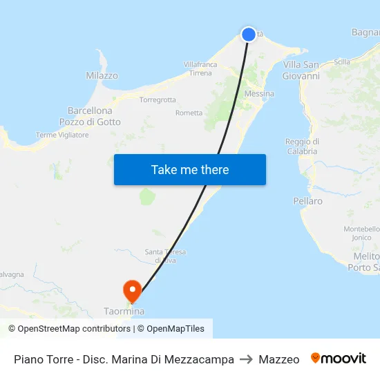 Piano Torre - Disc. Marina Di Mezzacampa to Mazzeo map