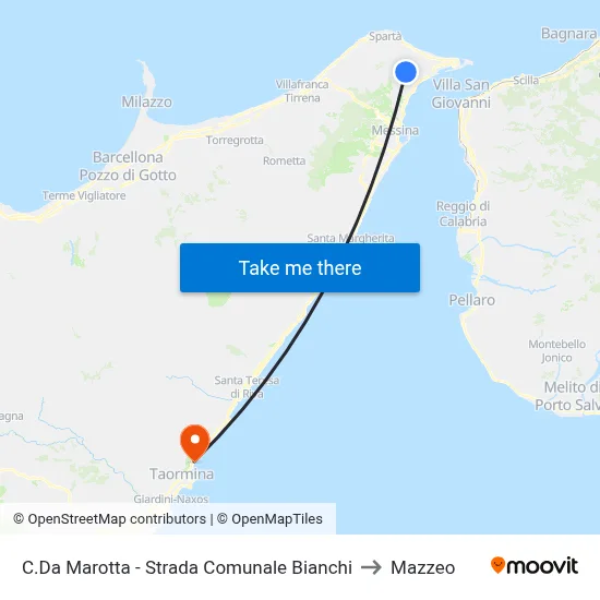 C.Da Marotta - Strada Comunale Bianchi to Mazzeo map