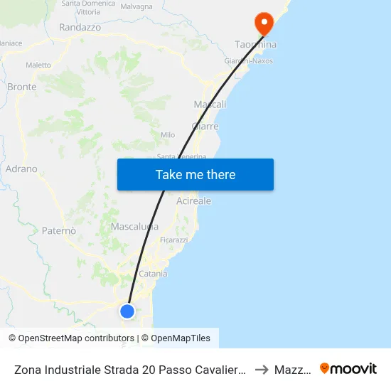 Zona Industriale Strada 20 Passo Cavaliere (2) to Mazzeo map