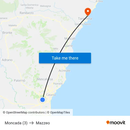 Moncada (3) to Mazzeo map