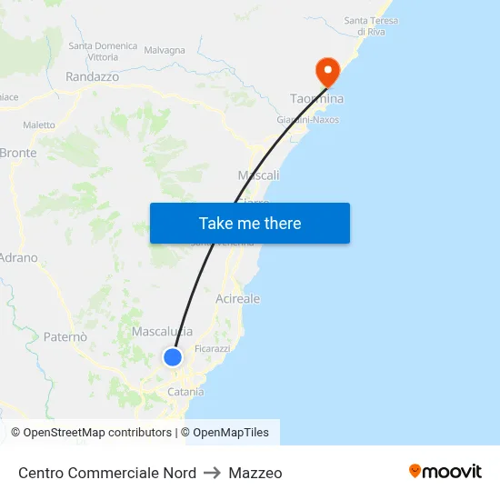 North Shopping Center to Mazzeo map