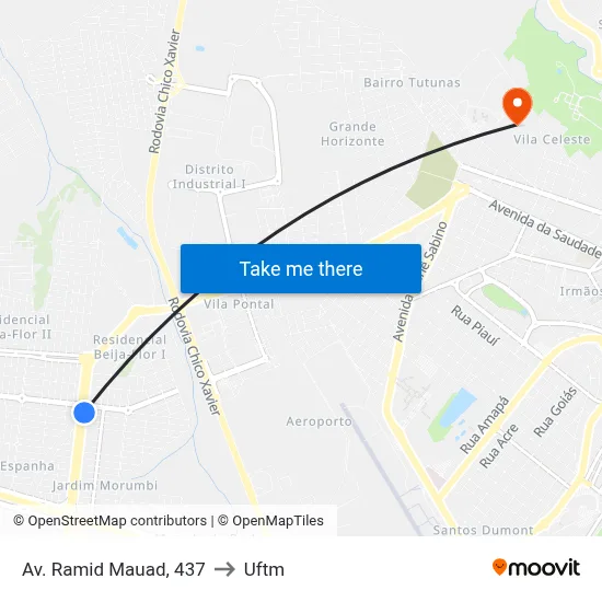 Av. Ramid Mauad, 437 to Uftm map