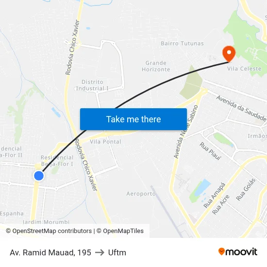 Av. Ramid Mauad, 195 to Uftm map