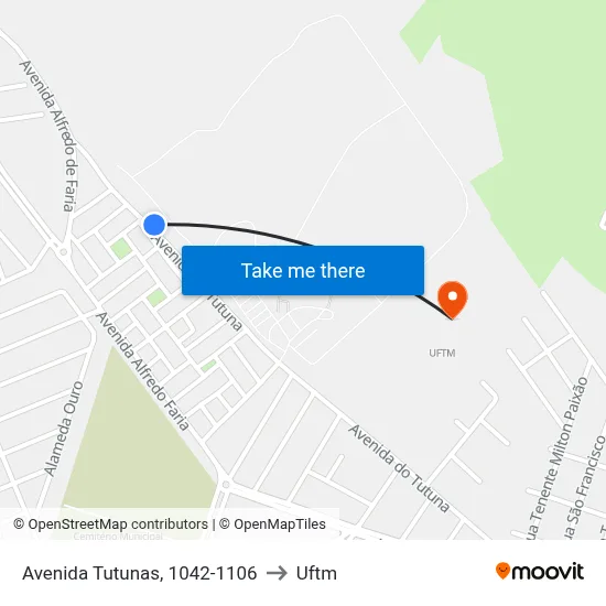 Avenida Tutunas, 1042-1106 to Uftm map