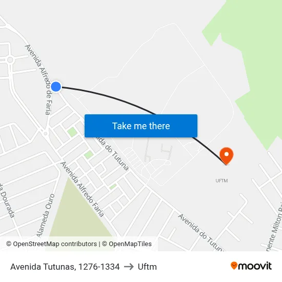 Avenida Tutunas, 1276-1334 to Uftm map