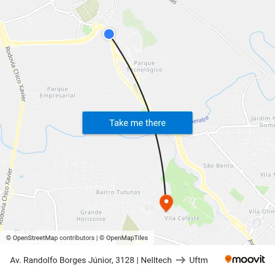 Av. Randolfo Borges Júnior, 3128 | Nelltech to Uftm map