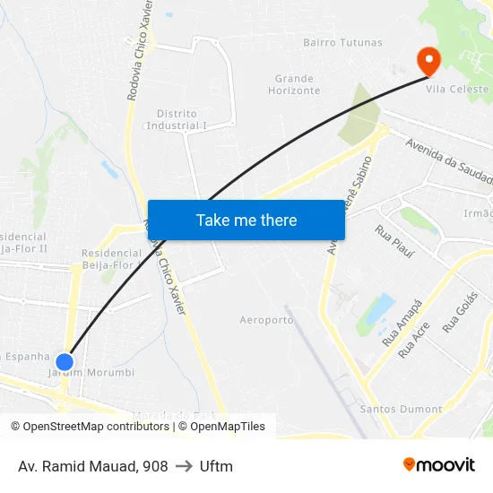 Av. Ramid Mauad, 908 to Uftm map