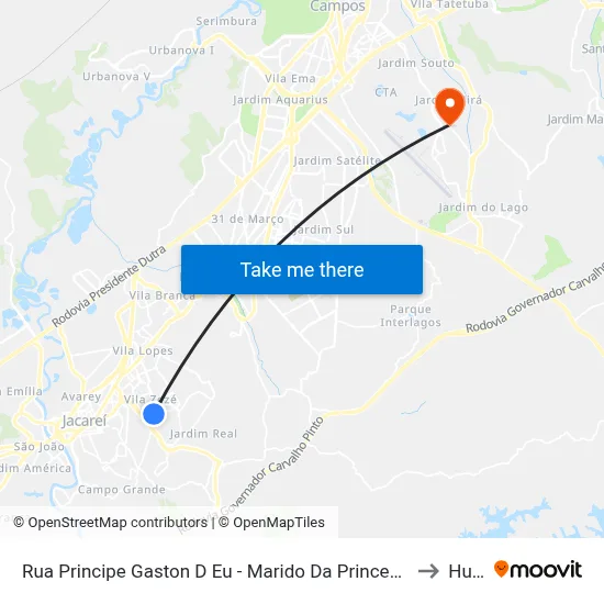 Rua Principe Gaston D Eu - Marido Da Princesa Isabel Zona Preferencial 01 - Zap 1 Jacareí - São Paulo 12310 Brasil to Humanitas map