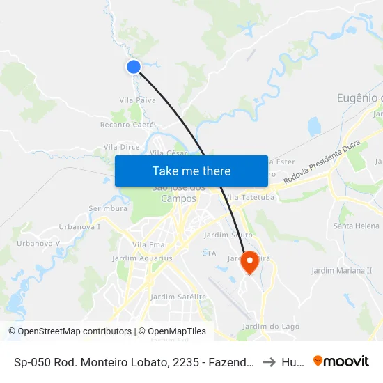 Sp-050 Rod. Monteiro Lobato, 2235 - Fazenda Pingo D’Água - São José Dos Campos, Sp, 12213, Brasil to Humanitas map