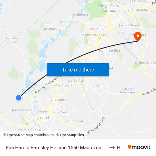 Rua Harold Barnsley Holland 1560 Macrozona Destinação Industrial (Mdi - Pagador De Andrade) Jacareí - São Paulo 12334-403 Brasil to Humanitas map