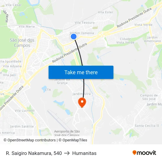 R. Saigiro Nakamura, 540 to Humanitas map