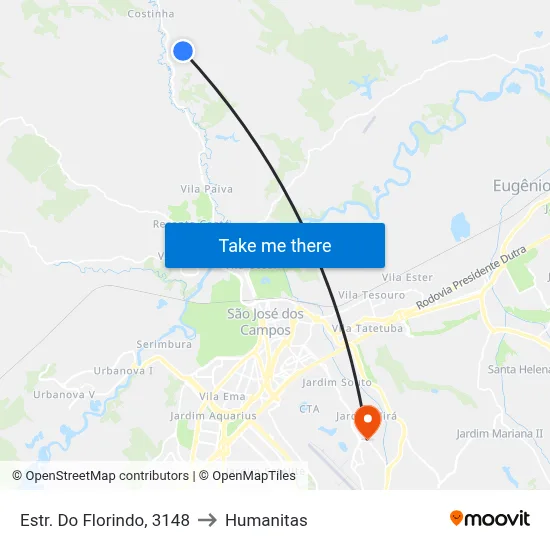 Estr. Do Florindo, 3148 to Humanitas map