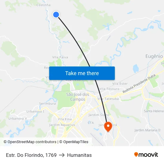 Estr. Do Florindo, 1769 to Humanitas map