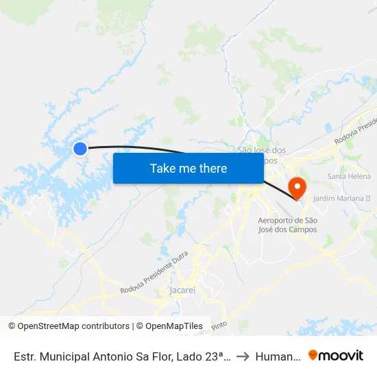 Estr. Municipal Antonio Sa Flor, Lado 23ª Travessa to Humanitas map