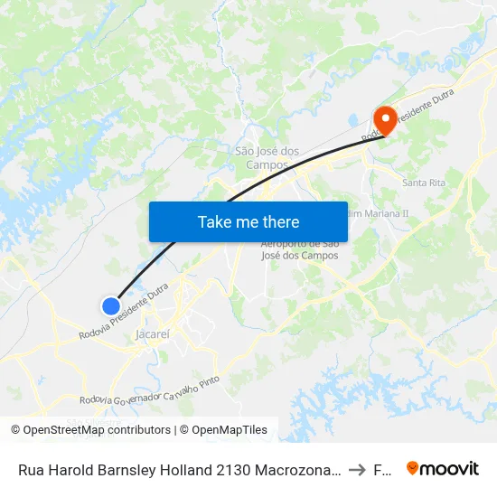 Rua Harold Barnsley Holland 2130 Macrozona Destinação Industrial (Mdi - Pagador De Andrade) Jacareí - São Paulo 12334 Brasil to Fatec - Sjc map