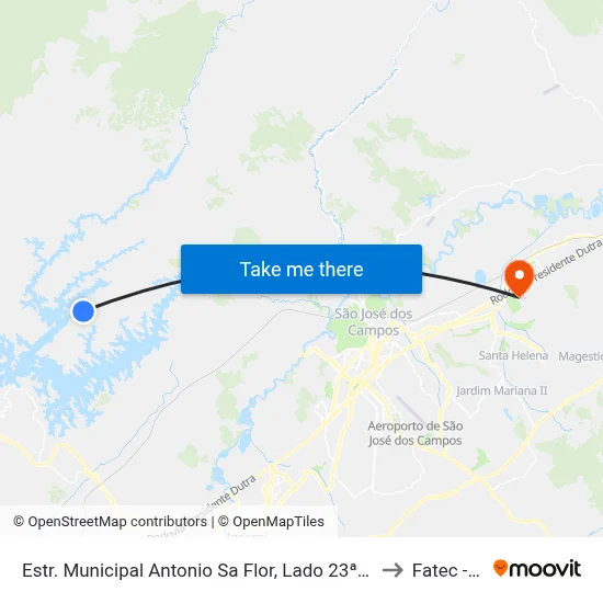 Estr. Municipal Antonio Sa Flor, Lado 23ª Travessa to Fatec - Sjc map