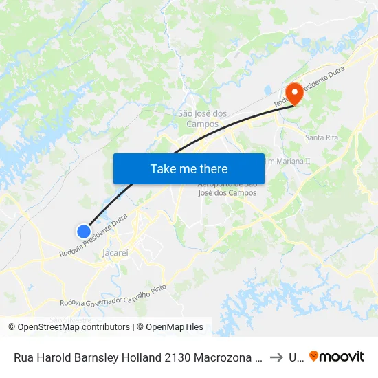 Rua Harold Barnsley Holland 2130 Macrozona Destinação Industrial (Mdi - Pagador De Andrade) Jacareí - São Paulo 12334 Brasil to Unifesp map