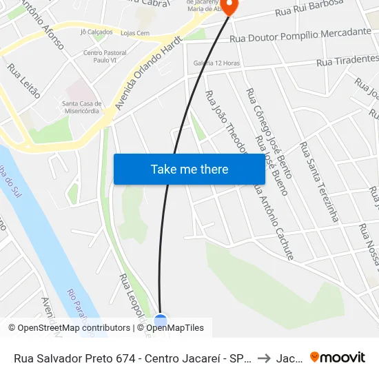 Rua Salvador Preto 674 - Centro Jacareí - SP 12308-650 Brasil to Jacareí map