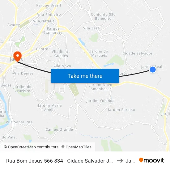Rua Bom Jesus 566-834 - Cidade Salvador Jacareí - SP 12312-150 Brasil to Jacareí map