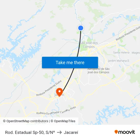 Rod. Estadual Sp-50, S/Nº to Jacareí map