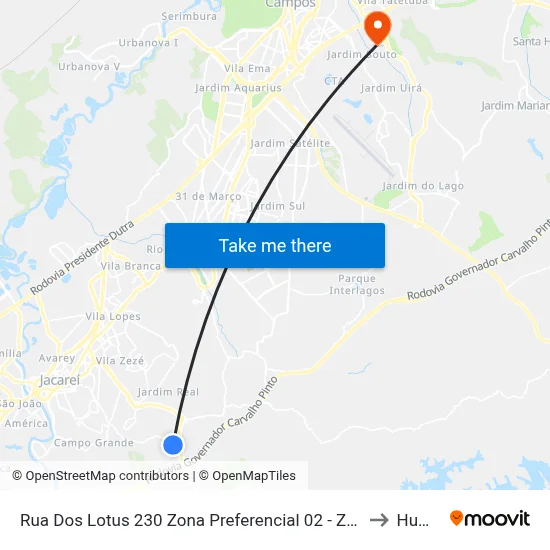 Rua Dos Lotus 230 Zona Preferencial 02 - Zap 2 A Jacareí - São Paulo 12315 Brasil to Humanitas map