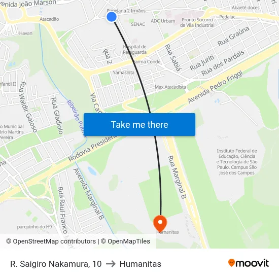 R. Saigiro Nakamura, 10 to Humanitas map