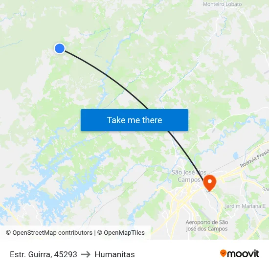 Estr. Guirra, 45293 to Humanitas map