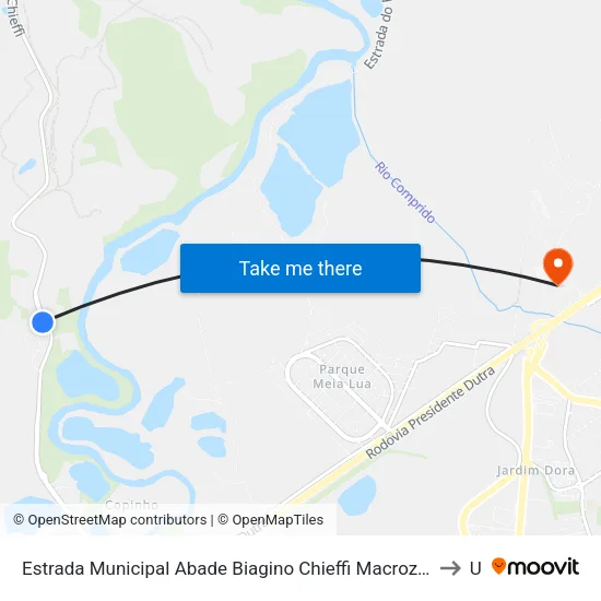 Estrada Municipal Abade Biagino Chieffi Macrozona Destinação Industrial (Mdi - Pagador De Andrade) Jacareí - São Paulo 12334-480 Brasil to Unip map