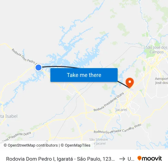Rodovia Dom Pedro I, Igaratá - São Paulo, 12350-000, Brasil, Igaratá to Unip map