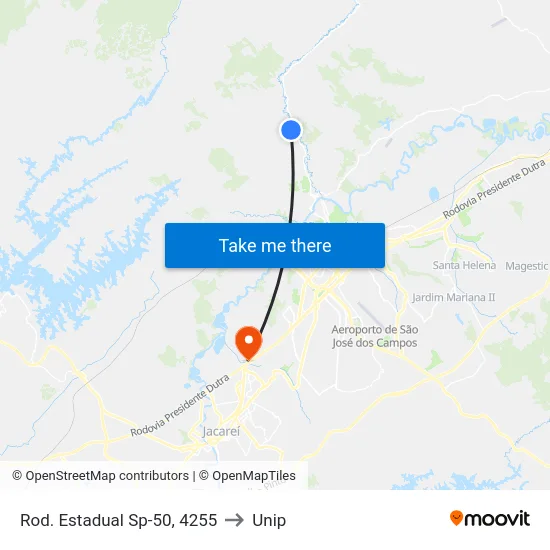 Rod. Estadual Sp-50, 4255 to Unip map