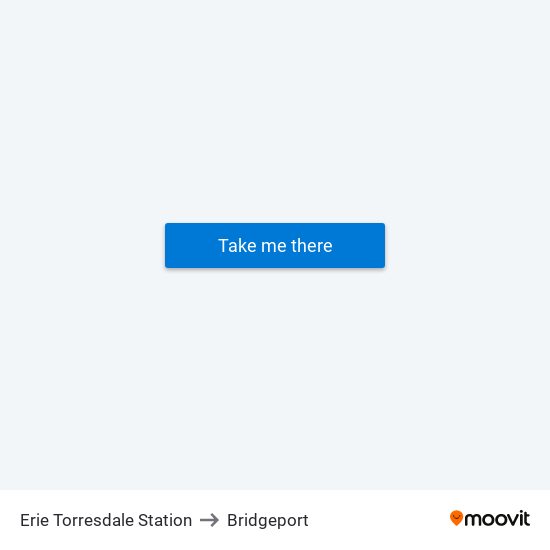 Erie Torresdale Station to Bridgeport map