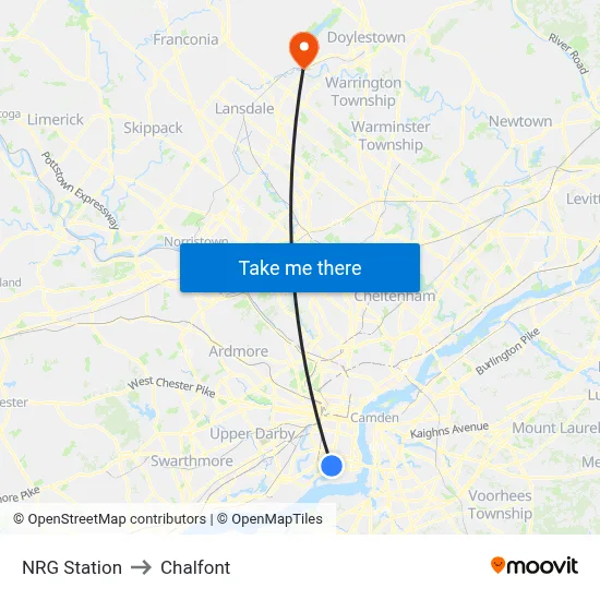 NRG Station to Chalfont map