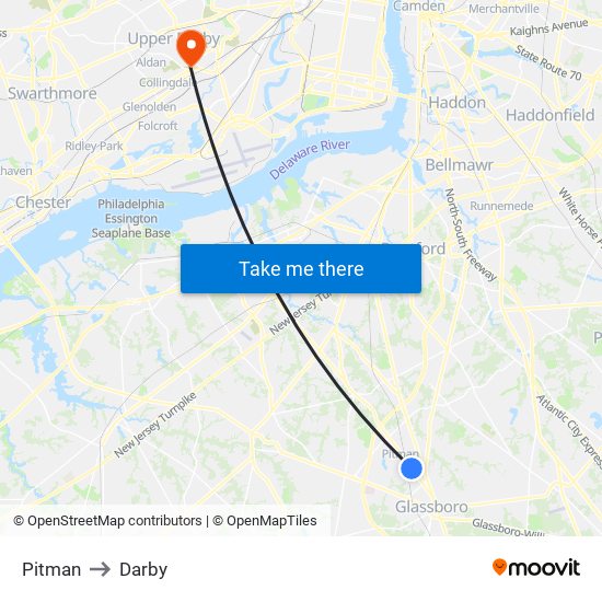 Pitman to Darby map