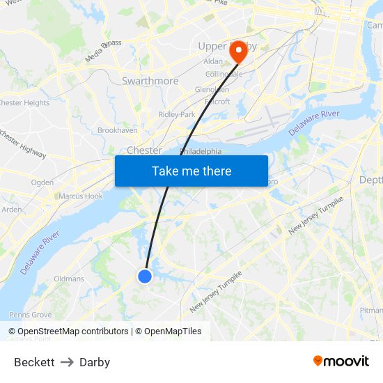 Beckett to Darby map