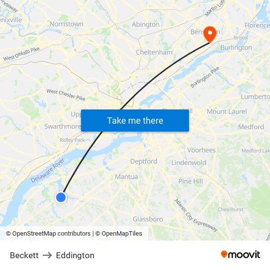 Beckett to Eddington map
