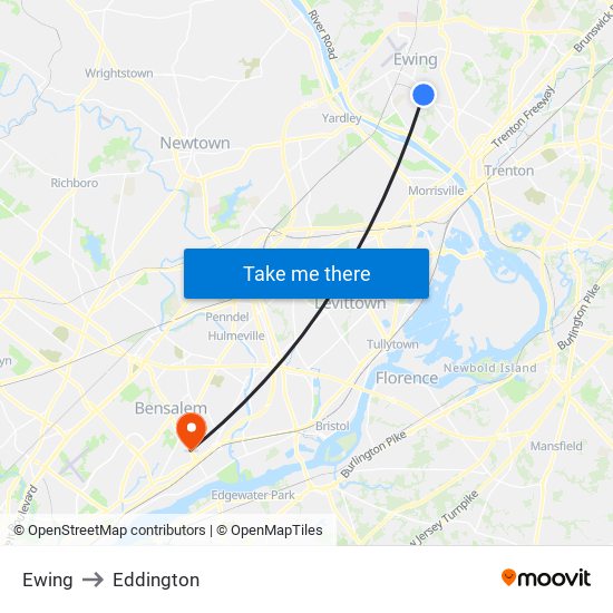 Ewing to Eddington map