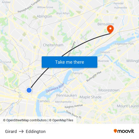 Girard to Eddington map
