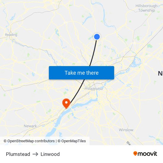 Plumstead to Linwood map