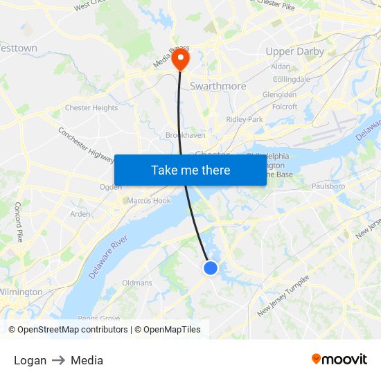 Logan to Media map