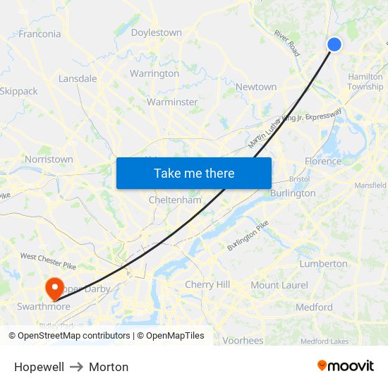 Hopewell to Morton map