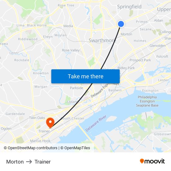 Morton to Trainer map