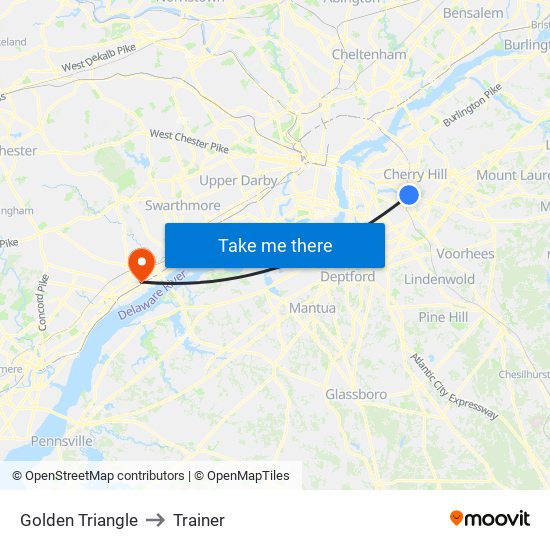 Golden Triangle to Trainer map