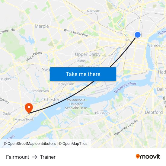 Fairmount to Trainer map